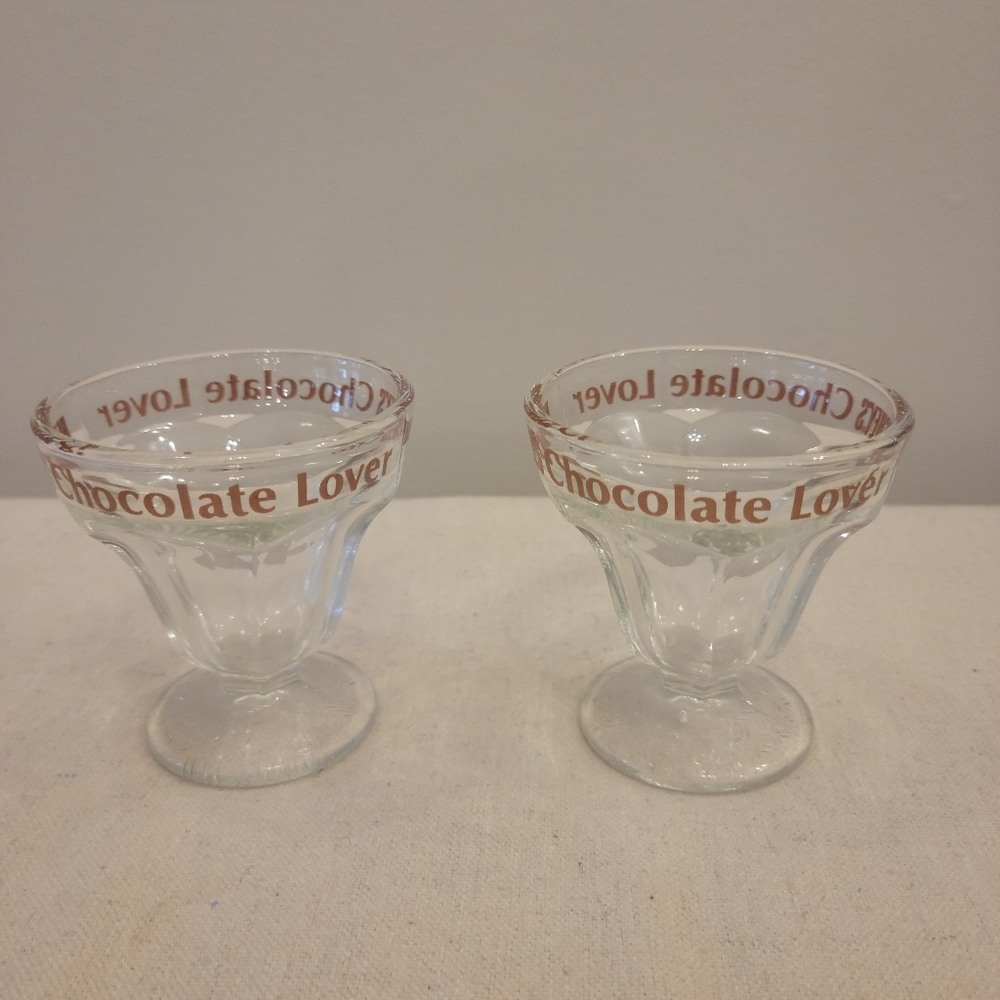 Two Hershey's Chocolate Lover Ice Cream Dish 2 oz